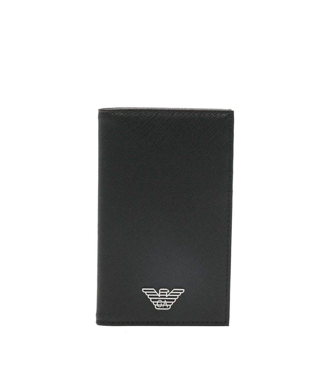 EMPORIO ARMANI Черный кошелек из искусственной кожи, фото 1