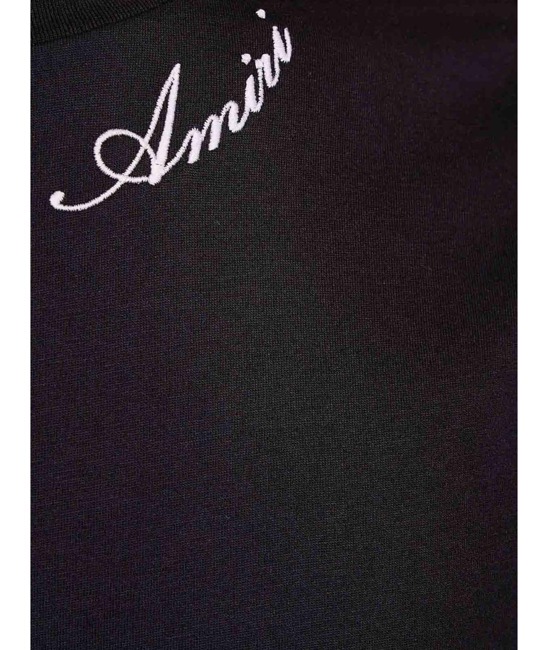 AMIRI Черная хлопковая футболка, фото 3