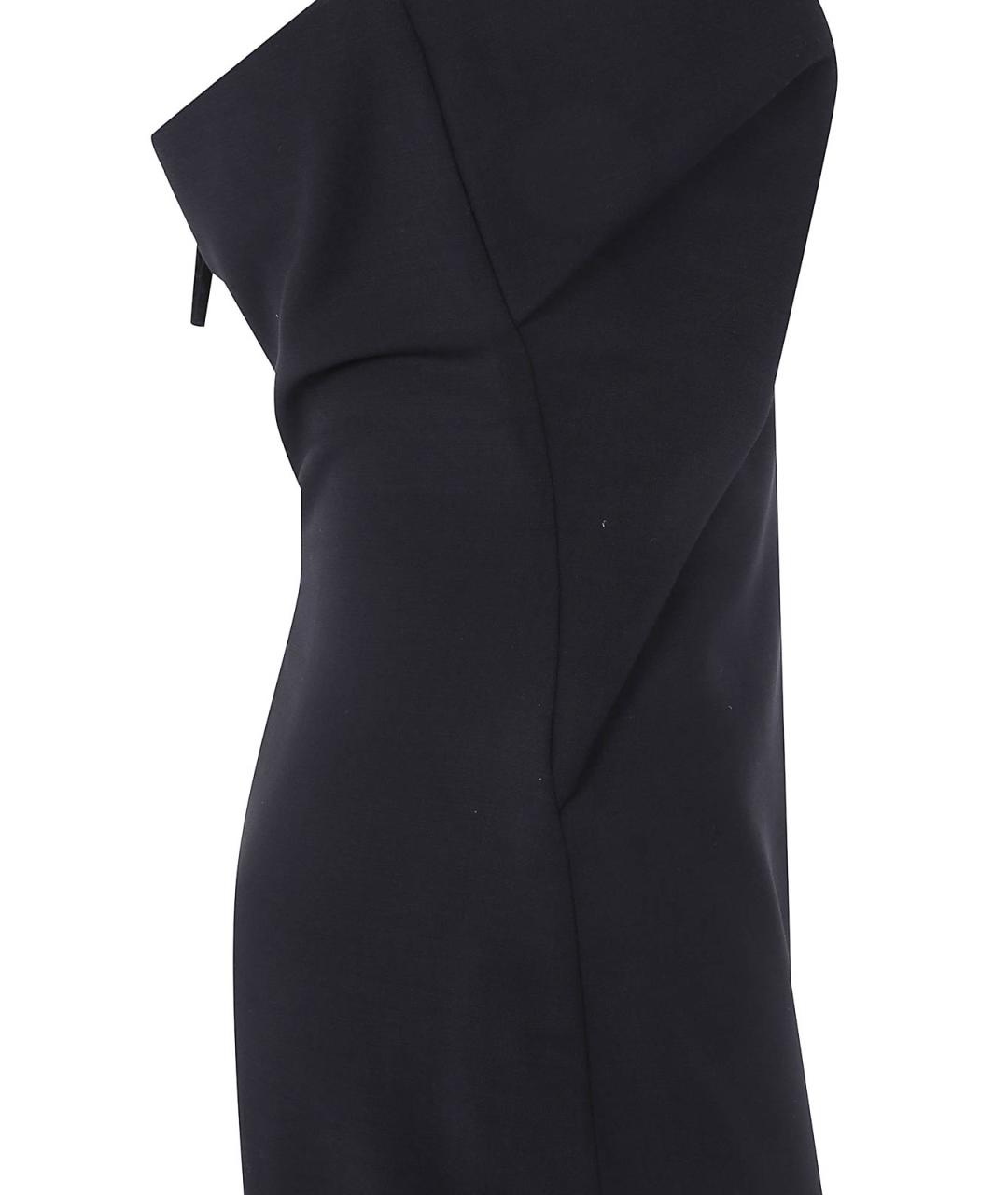 RICK OWENS Черное шерстяное вечернее платье, фото 3
