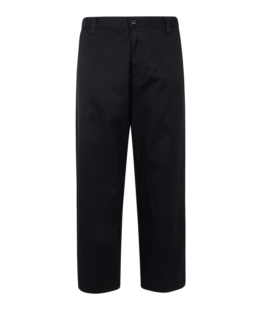 CARHARTT Черные хлопковые прямые джинсы, фото 1
