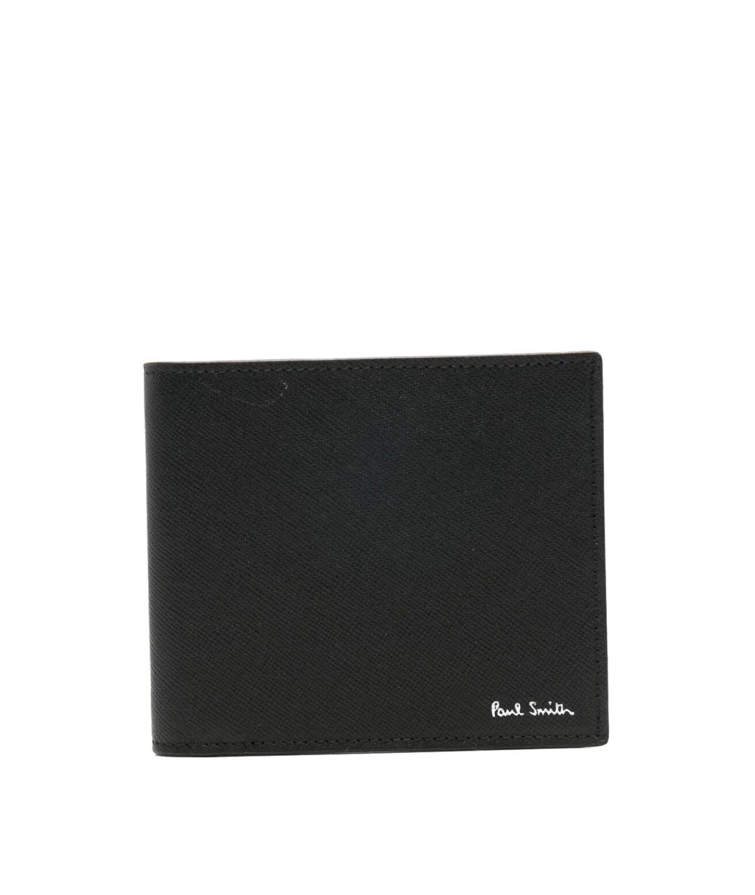 PAUL SMITH Черный кожаный кошелек, фото 1