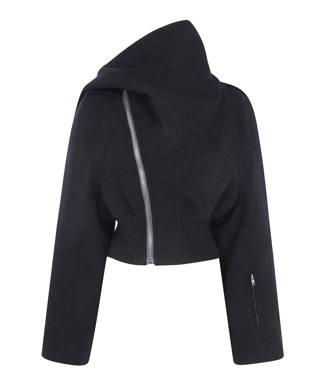 RICK OWENS Черная шерстяная куртка, фото 1