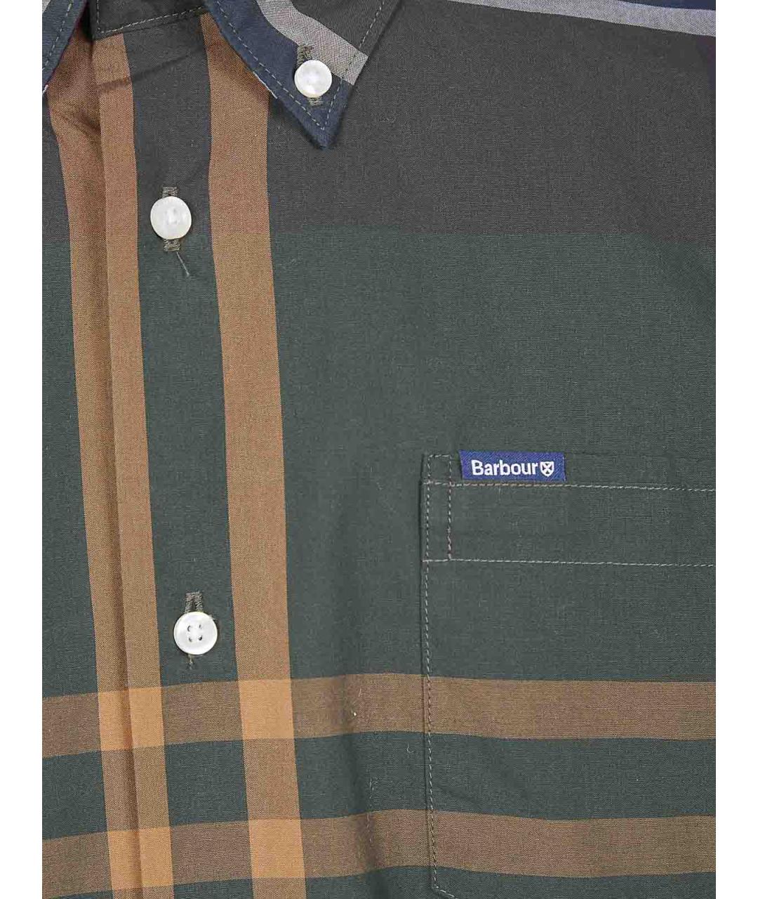 BARBOUR Зеленая хлопковая кэжуал рубашка, фото 3