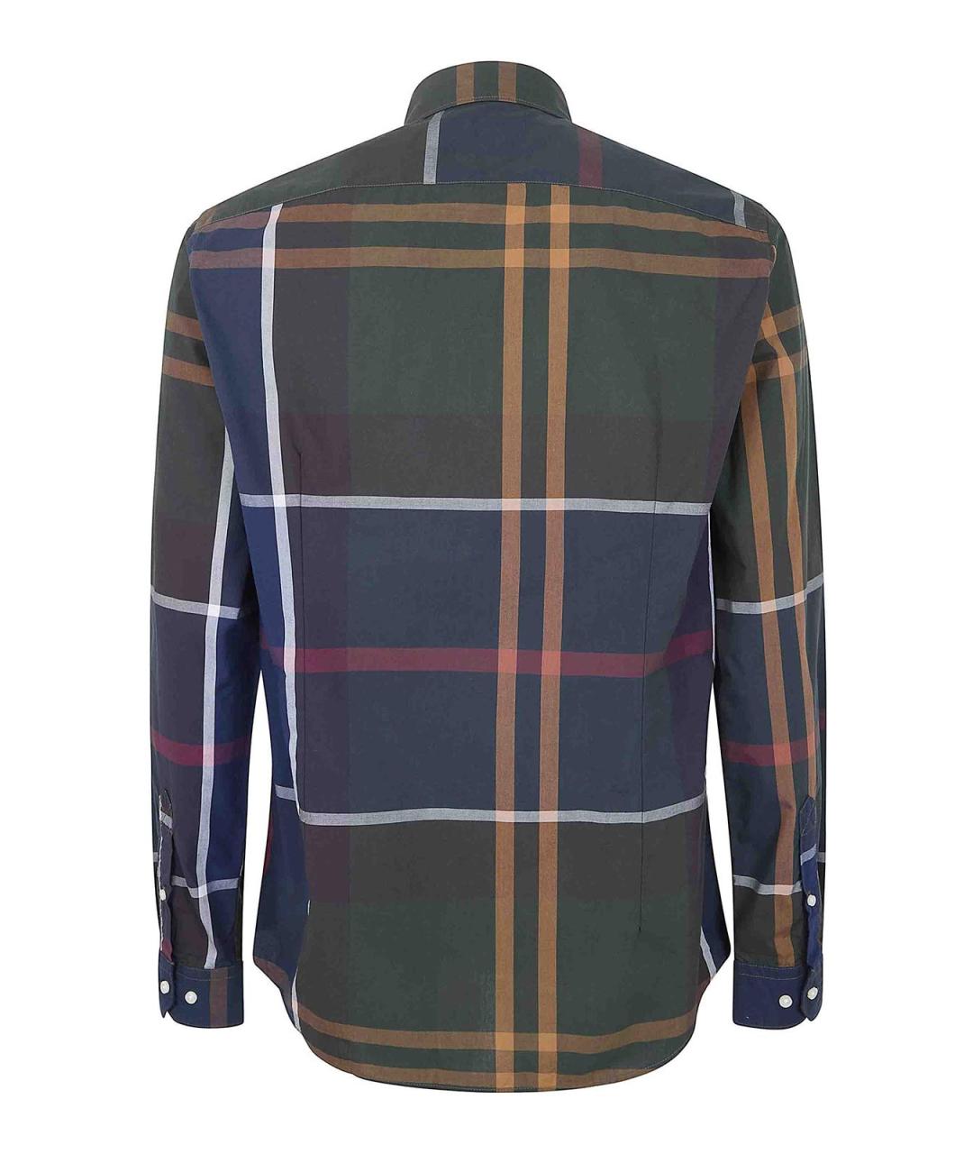 BARBOUR Зеленая хлопковая кэжуал рубашка, фото 2