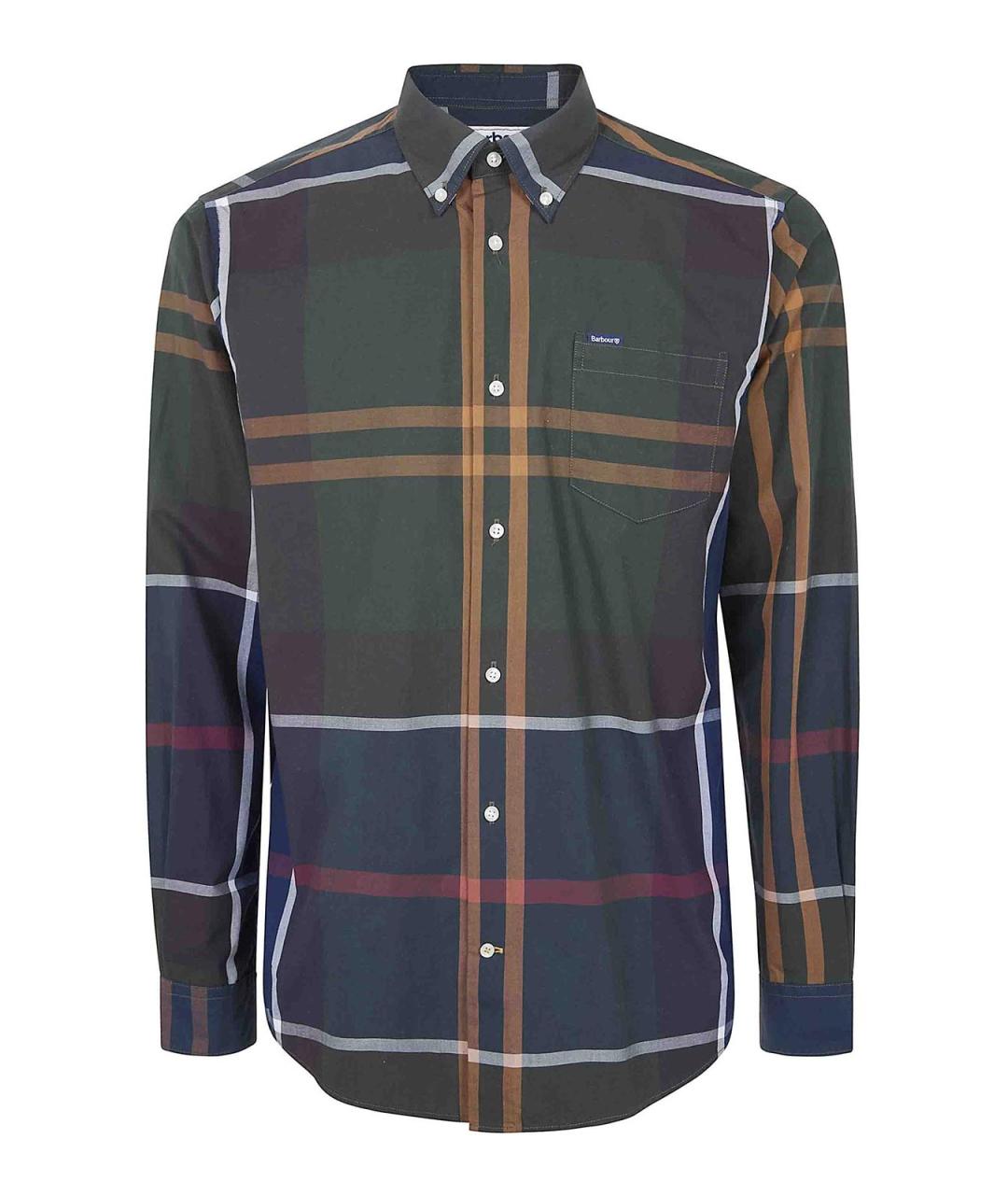BARBOUR Зеленая хлопковая кэжуал рубашка, фото 1