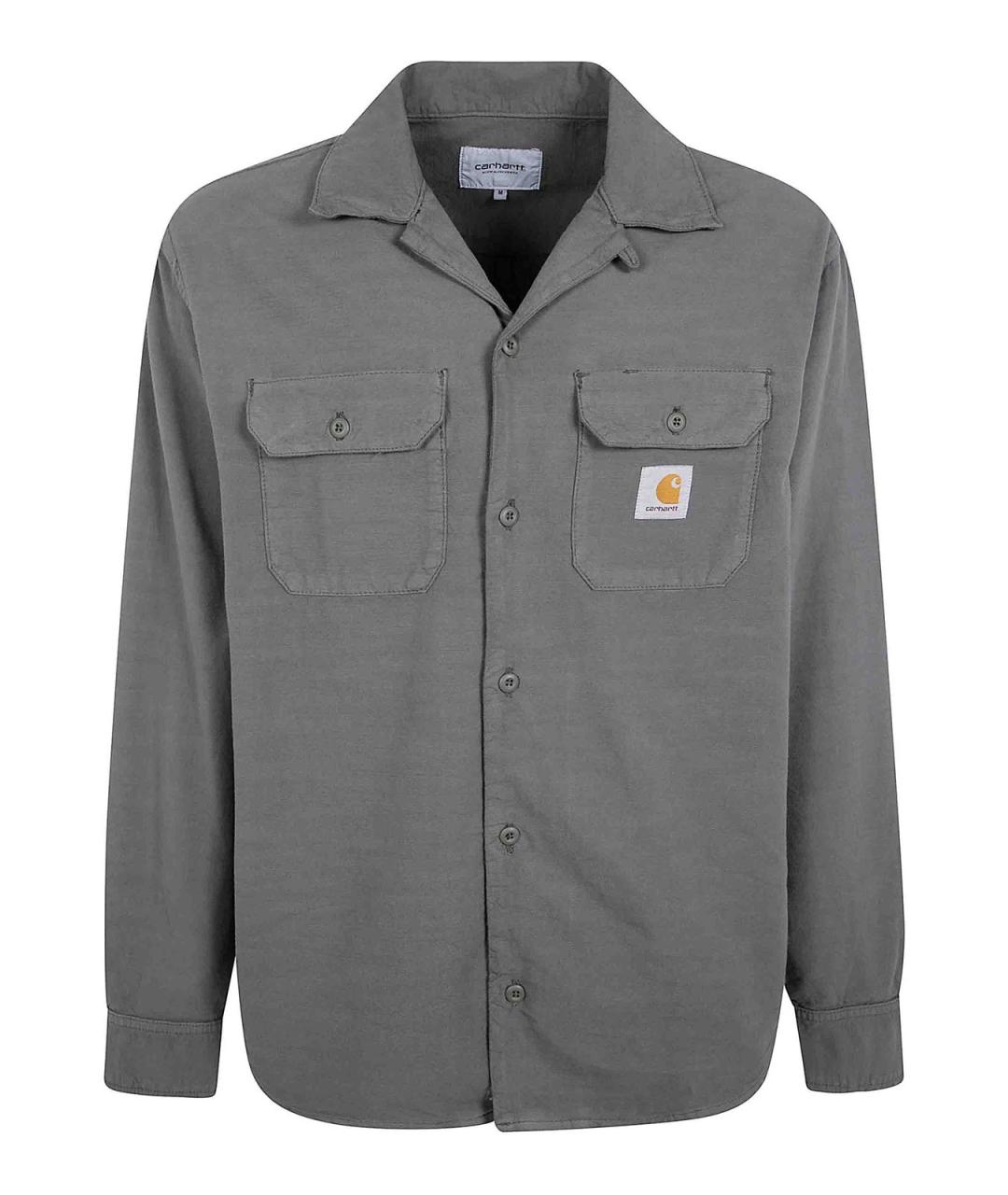 CARHARTT Зеленая хлопковая кэжуал рубашка, фото 1