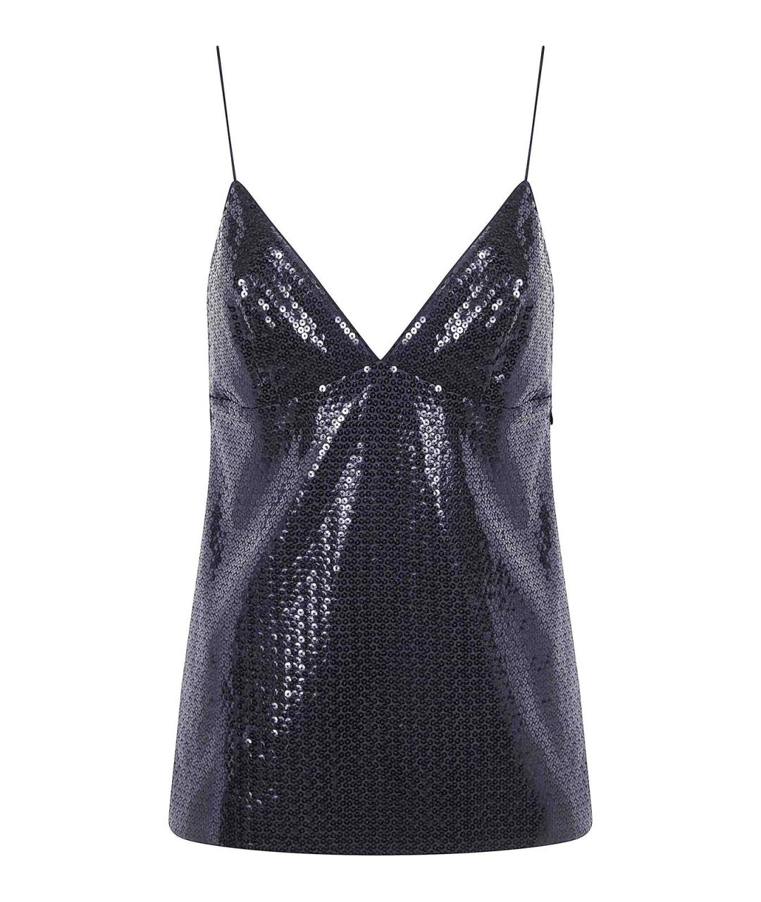 ALBERTA FERRETTI Черная полиэстеровая майка, фото 1