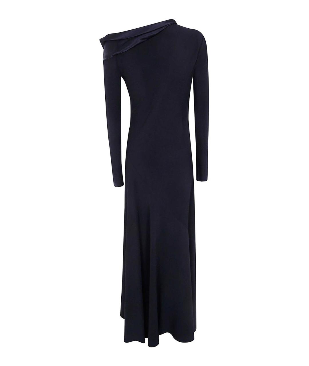 ALBERTA FERRETTI Черное вискозное платье, фото 2