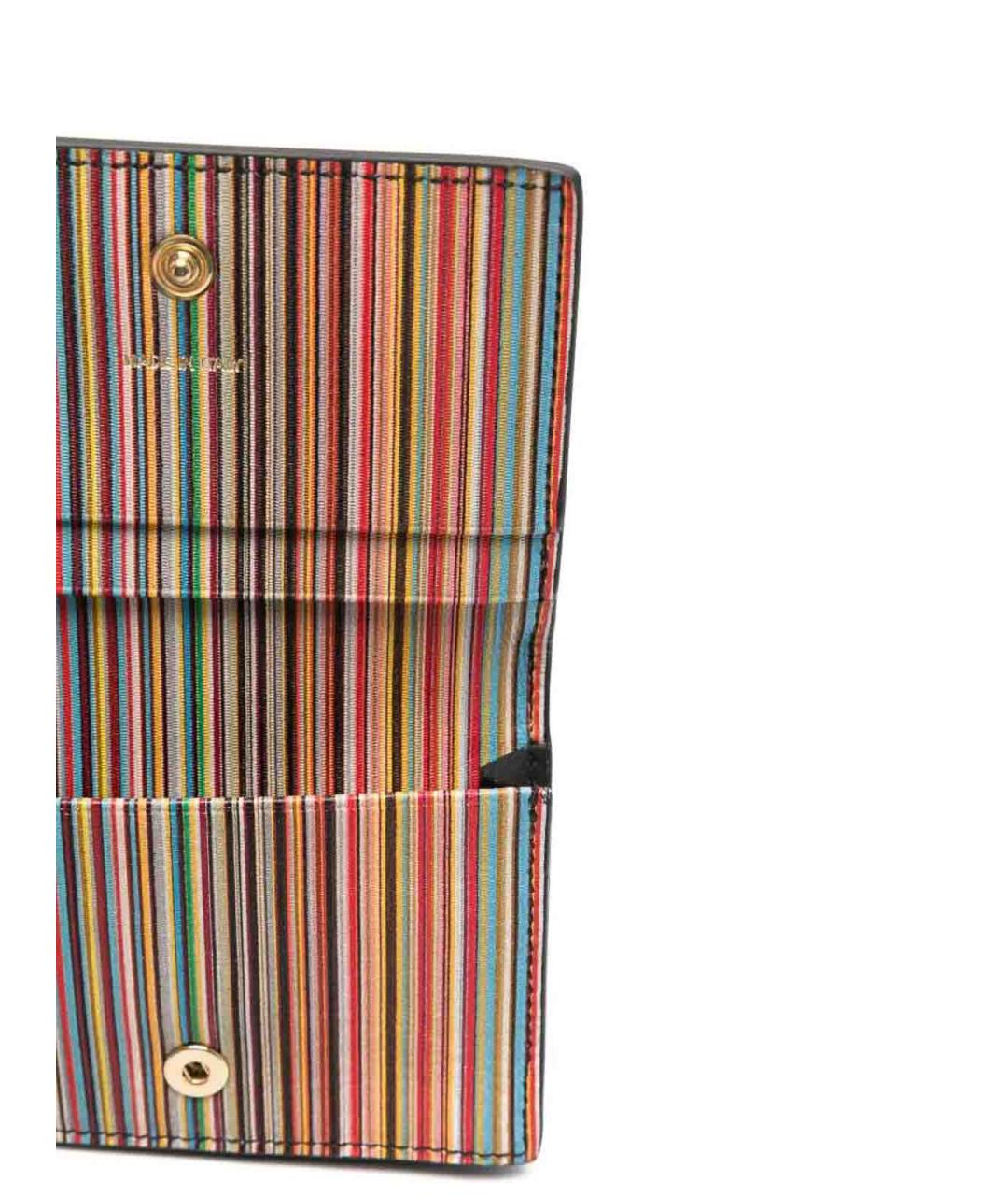 PAUL SMITH Черный кожаный кошелек, фото 3