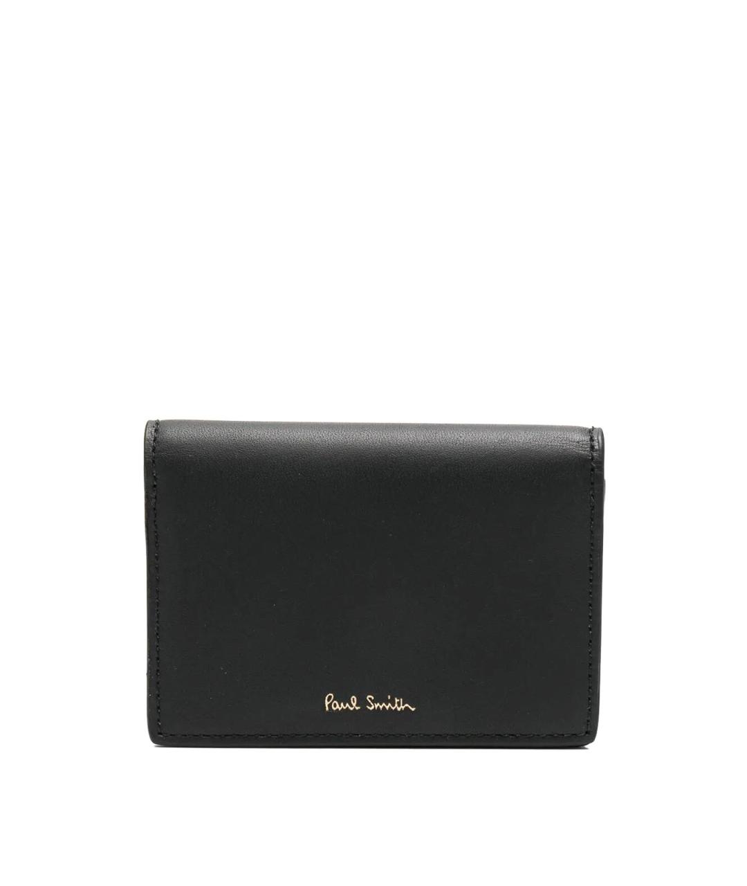 PAUL SMITH Черный кожаный кошелек, фото 1