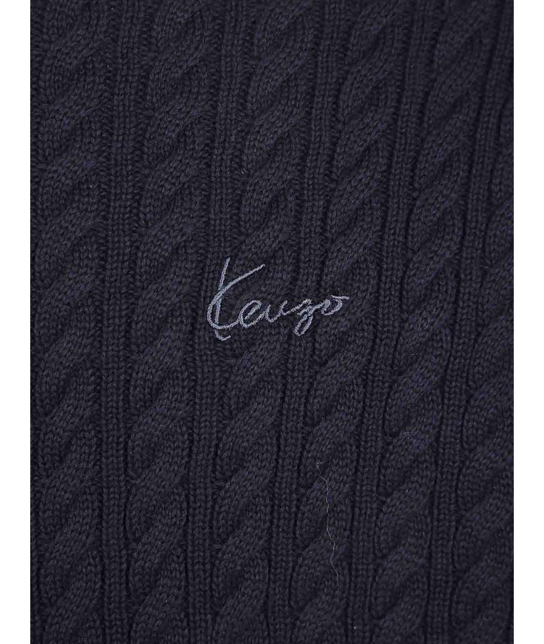 KENZO Черный хлопковый джемпер / свитер, фото 3