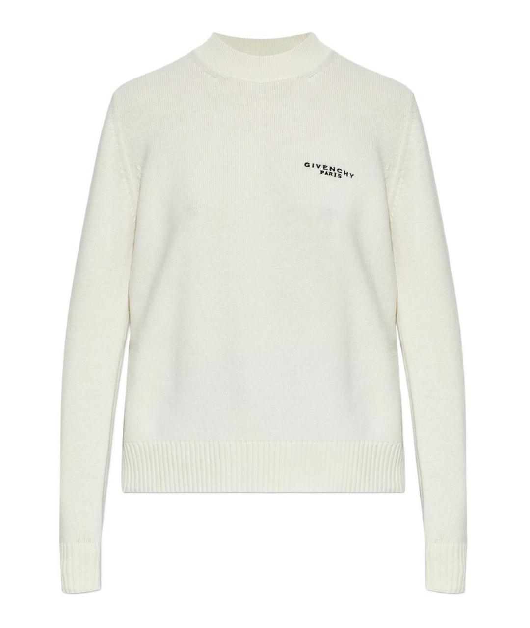 GIVENCHY Белый кашемировый джемпер / свитер, фото 1