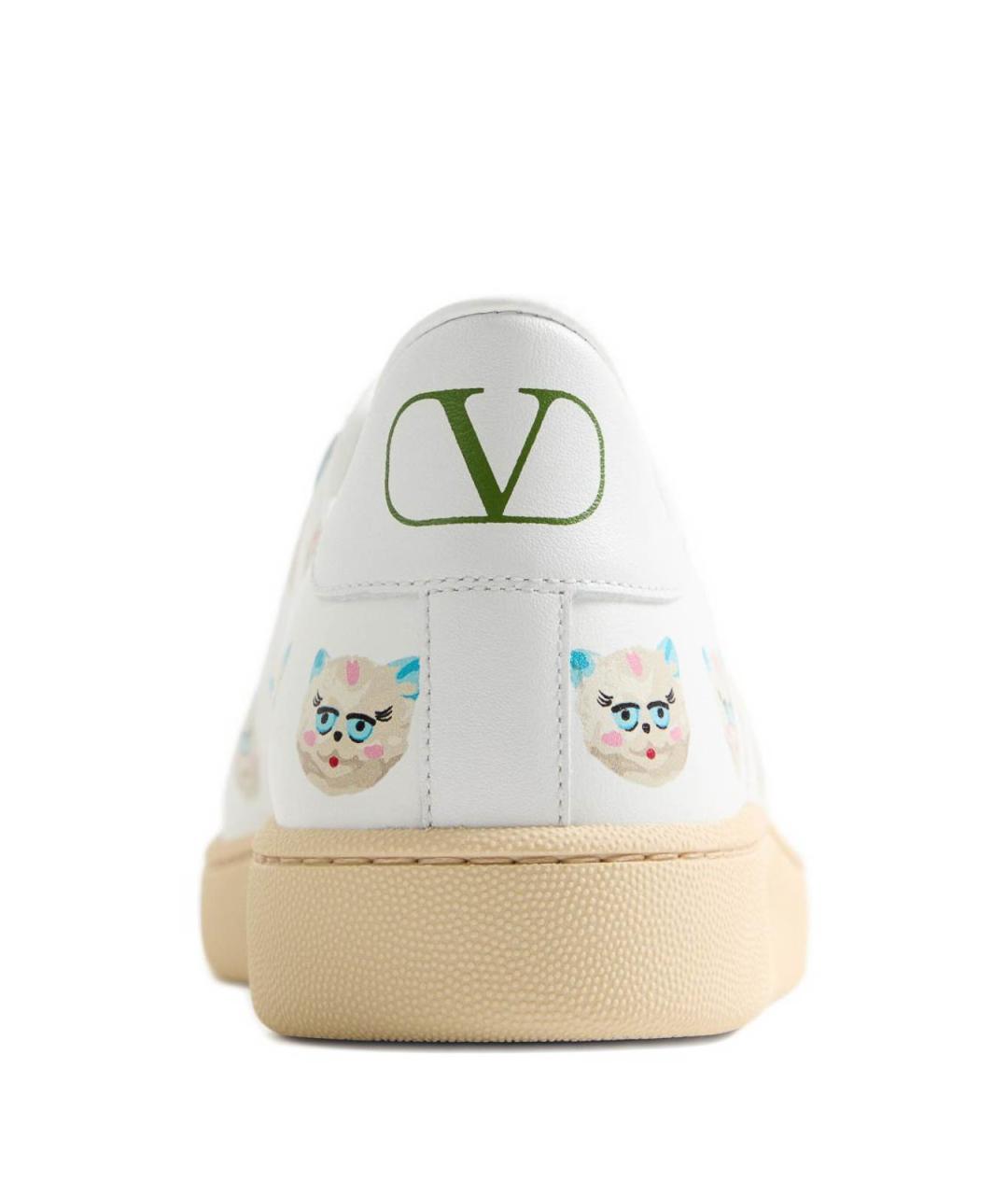 VALENTINO Мульти кожаные низкие кроссовки / кеды, фото 6