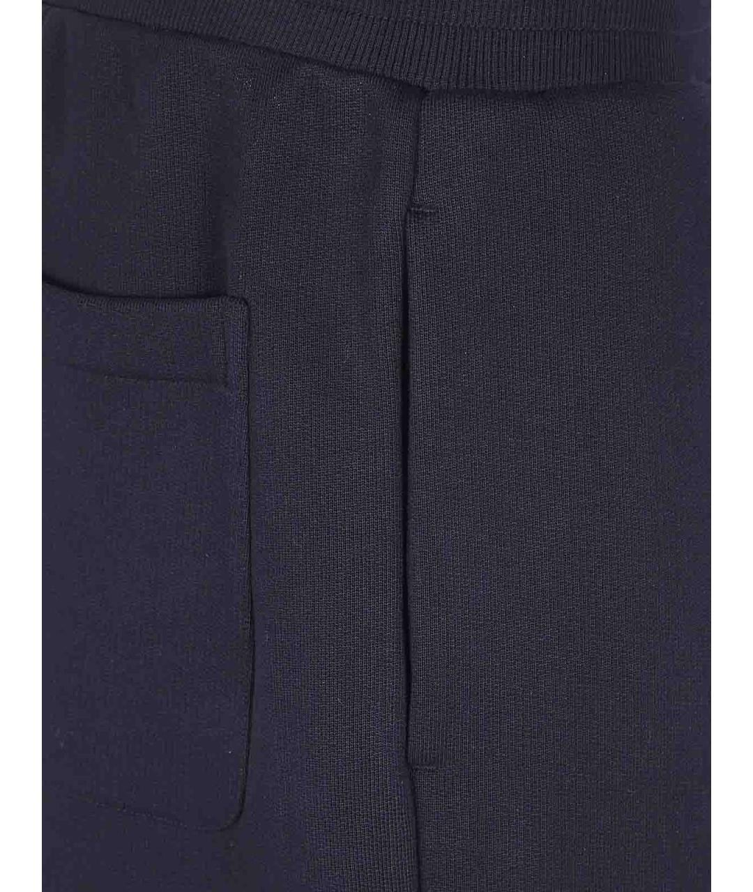 Ami Paris Черные хлопковые спортивные брюки и шорты, фото 3