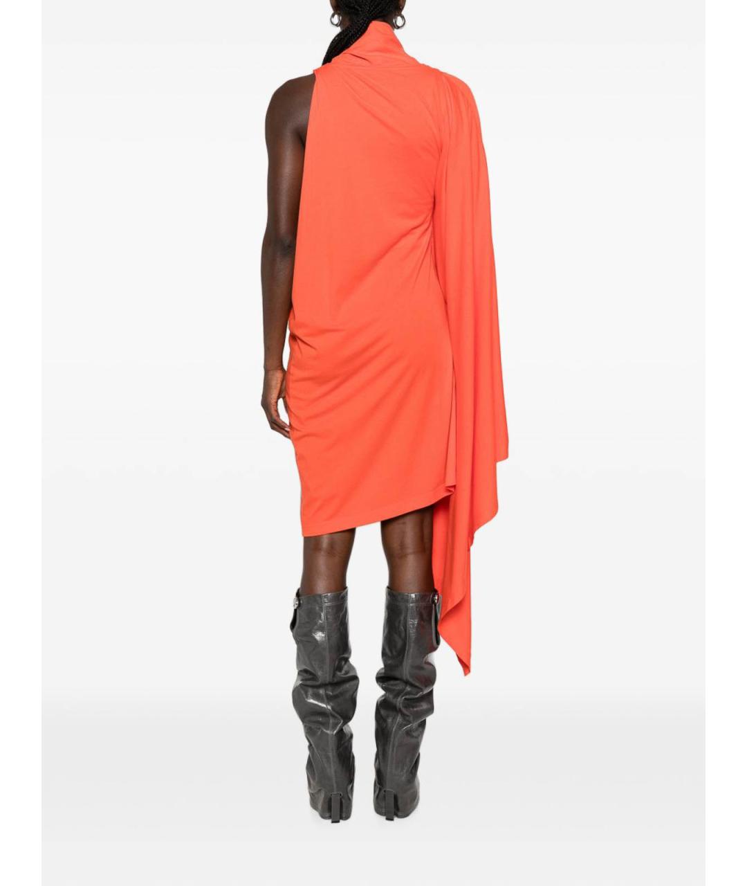 BALENCIAGA Красное хлопковое повседневное платье, фото 3
