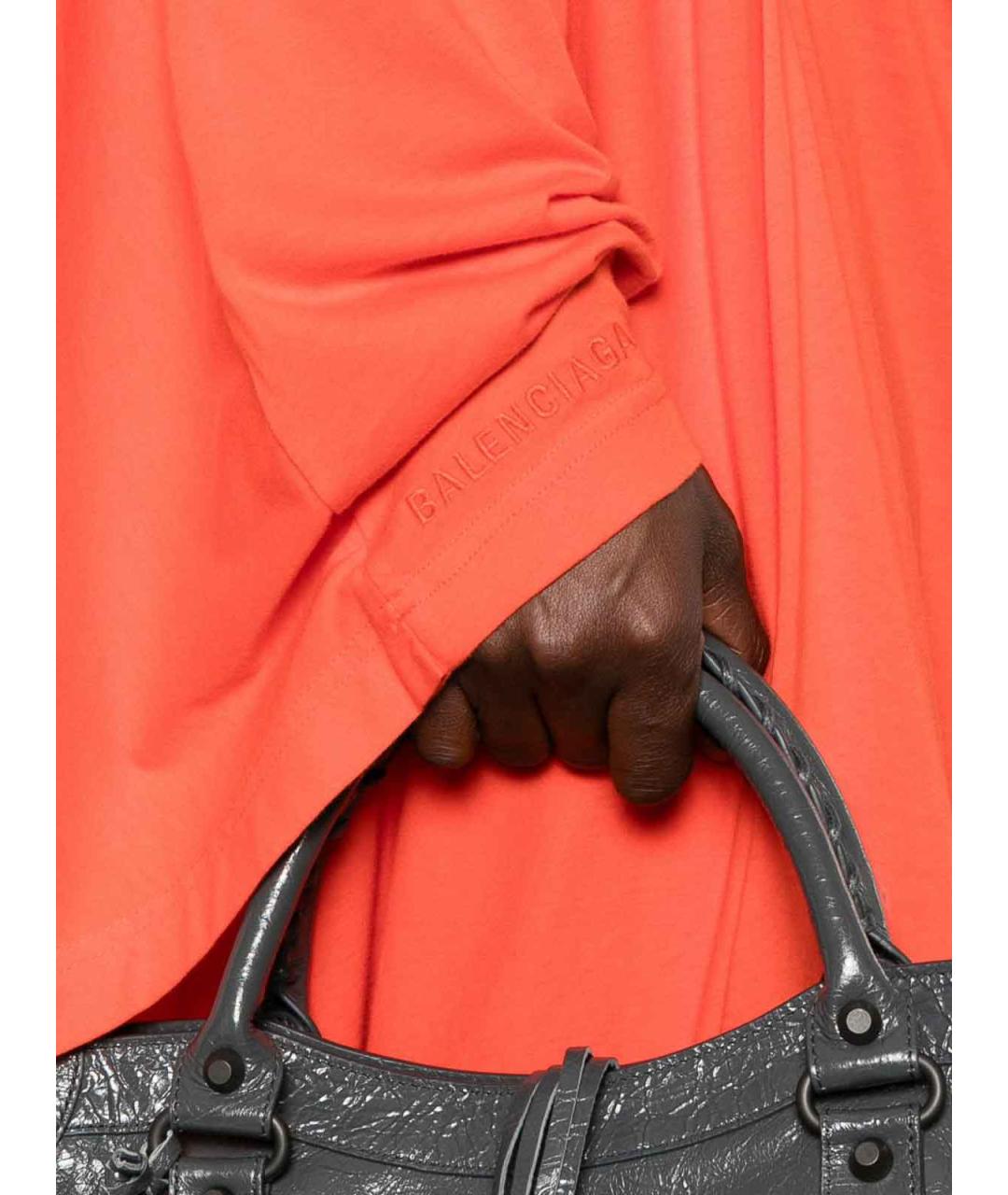 BALENCIAGA Красное хлопковое повседневное платье, фото 2