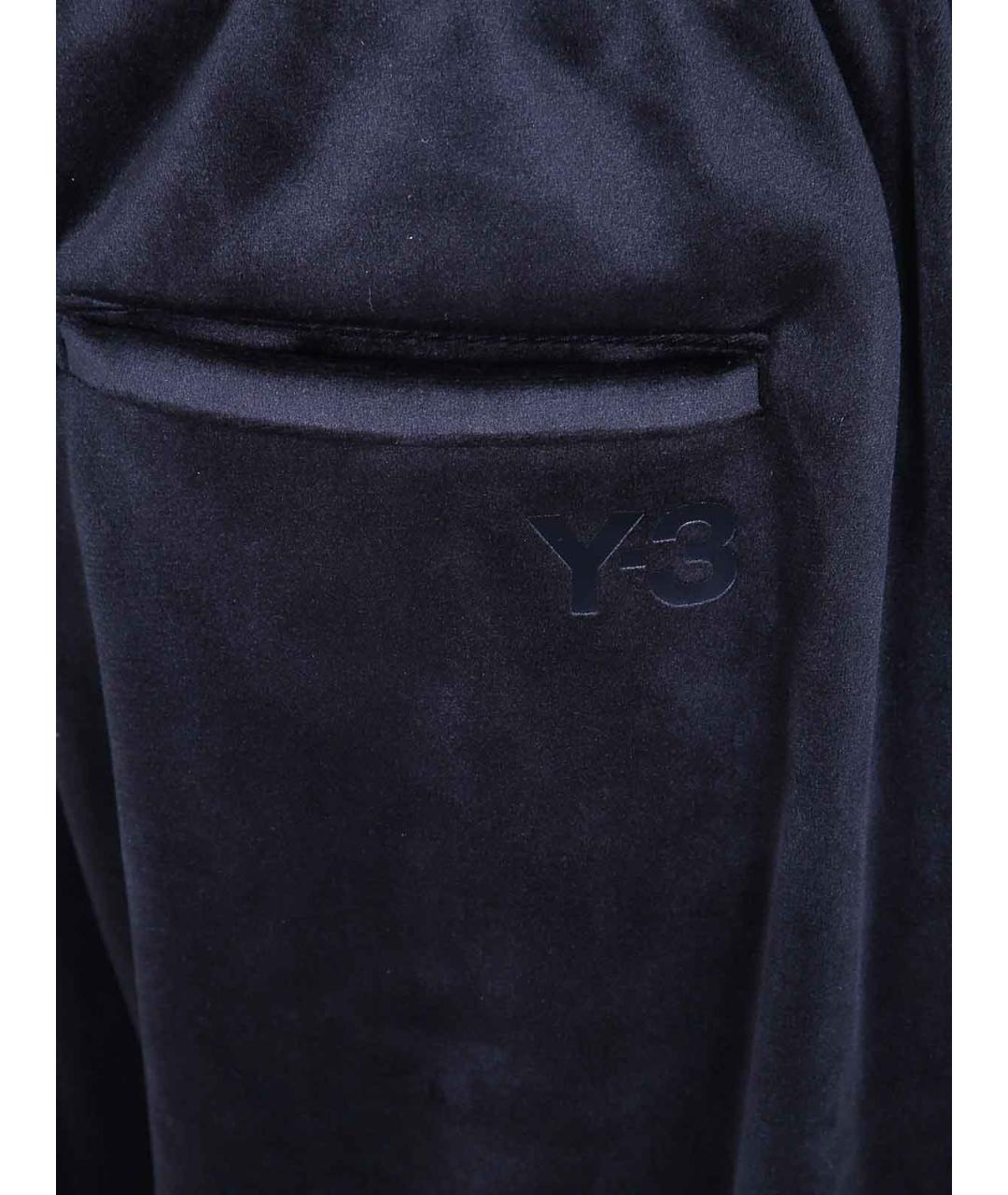 Y-3 Черные полиэстеровые повседневные брюки, фото 3