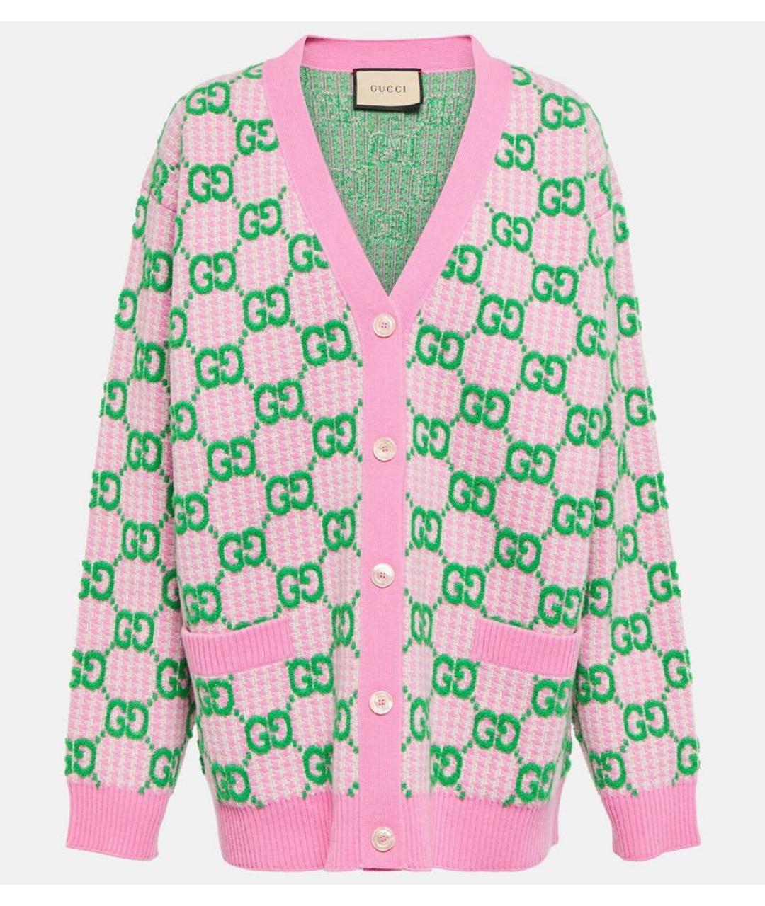 GUCCI Розовый кардиган, фото 6