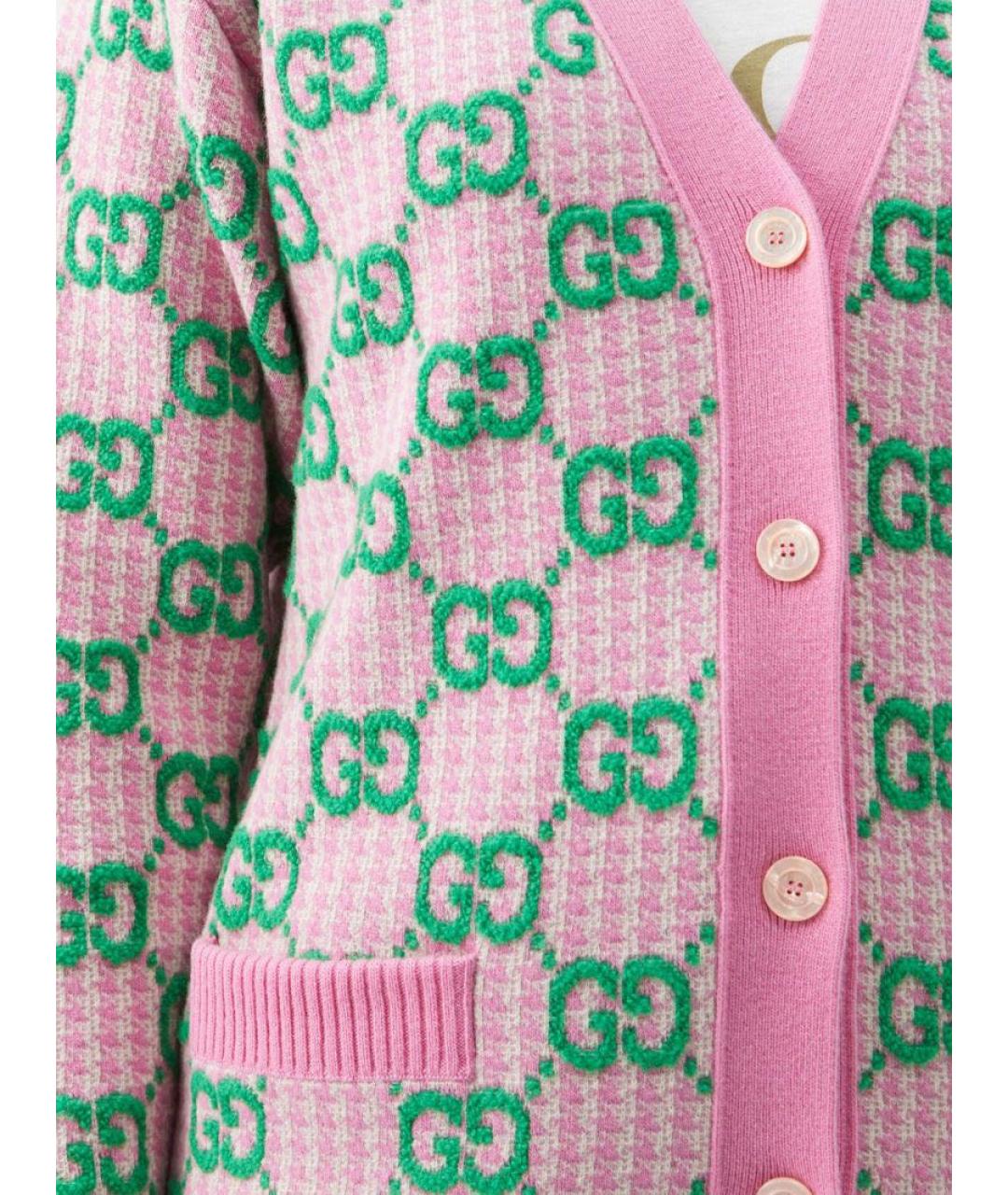 GUCCI Розовый кардиган, фото 3