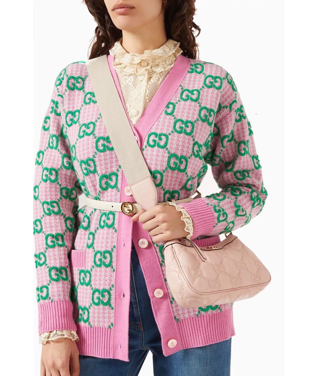 GUCCI Розовый кардиган, фото 4