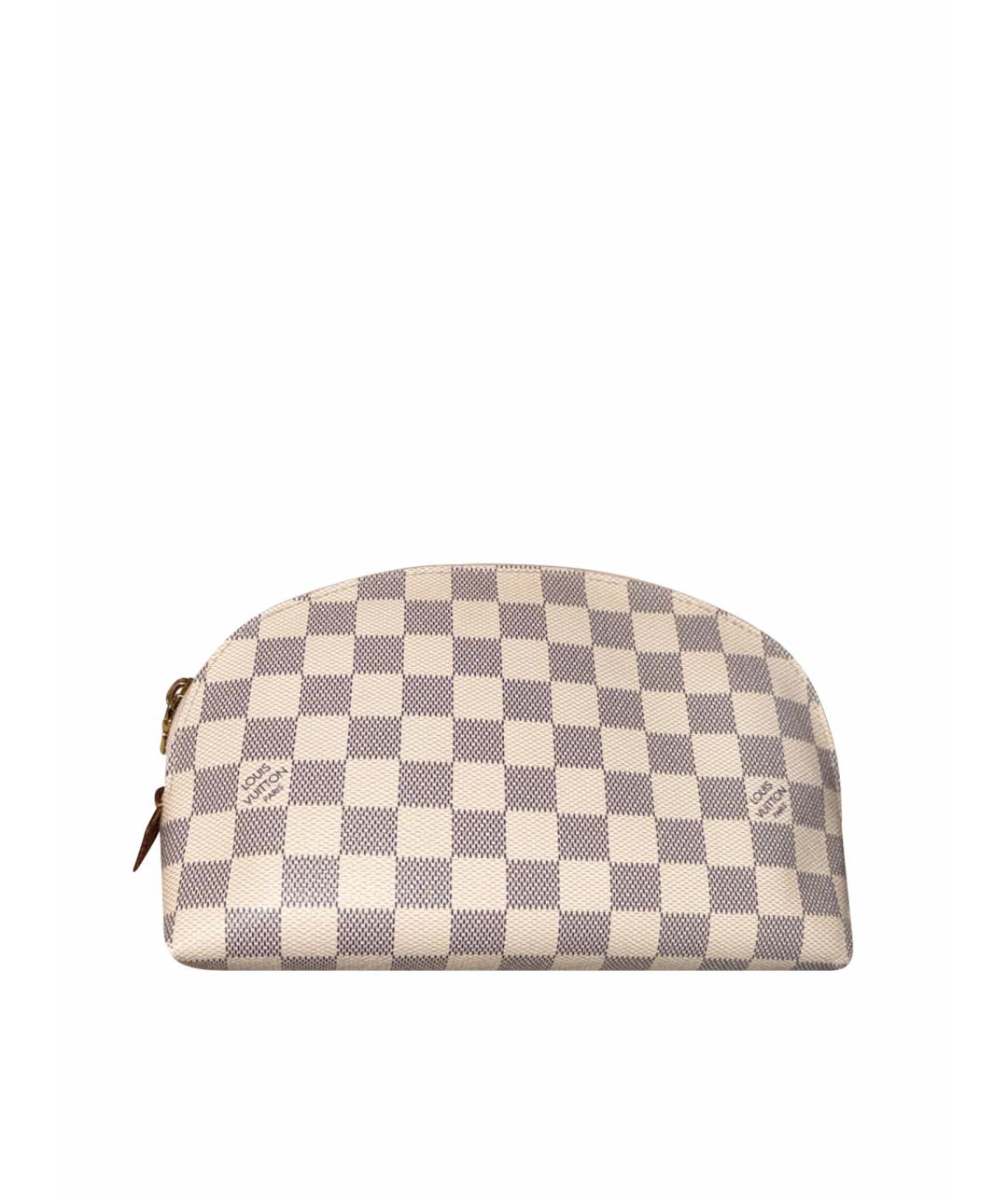LOUIS VUITTON Белая косметичка из канвы, фото 1
