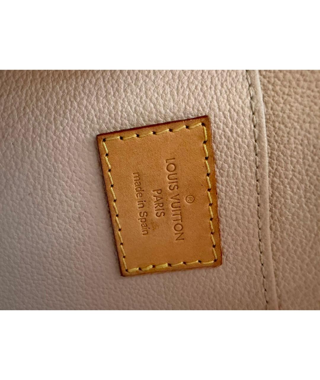 LOUIS VUITTON Белая косметичка из канвы, фото 6