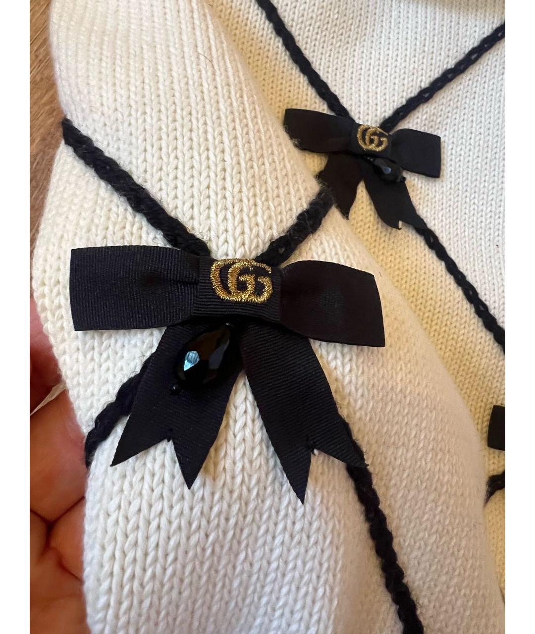 GUCCI Белое хлопковое повседневное платье, фото 7