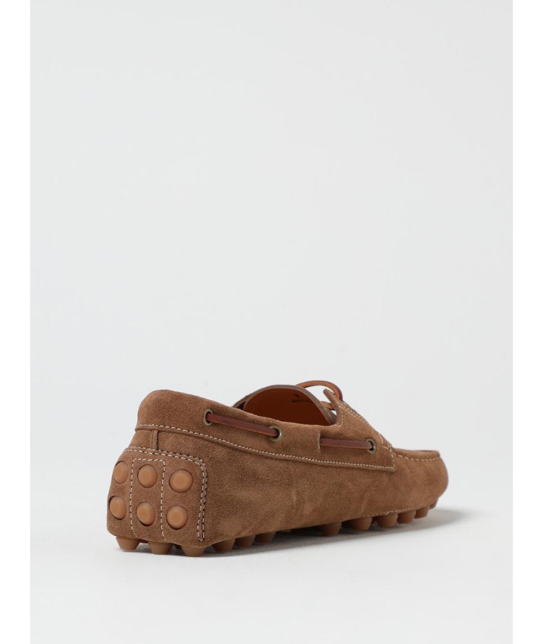 TOD'S Коричневые замшевые лоферы, фото 3