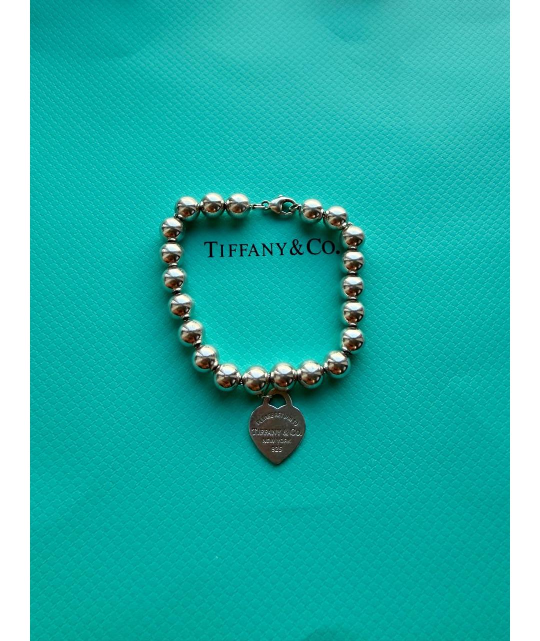TIFFANY&CO Серебряный серебряный браслет, фото 6