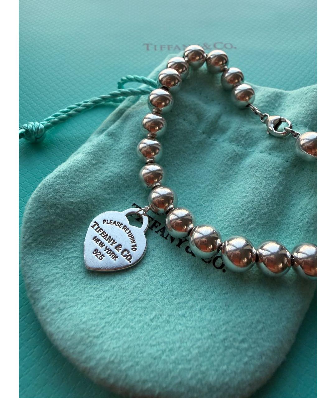 TIFFANY&CO Серебряный серебряный браслет, фото 8