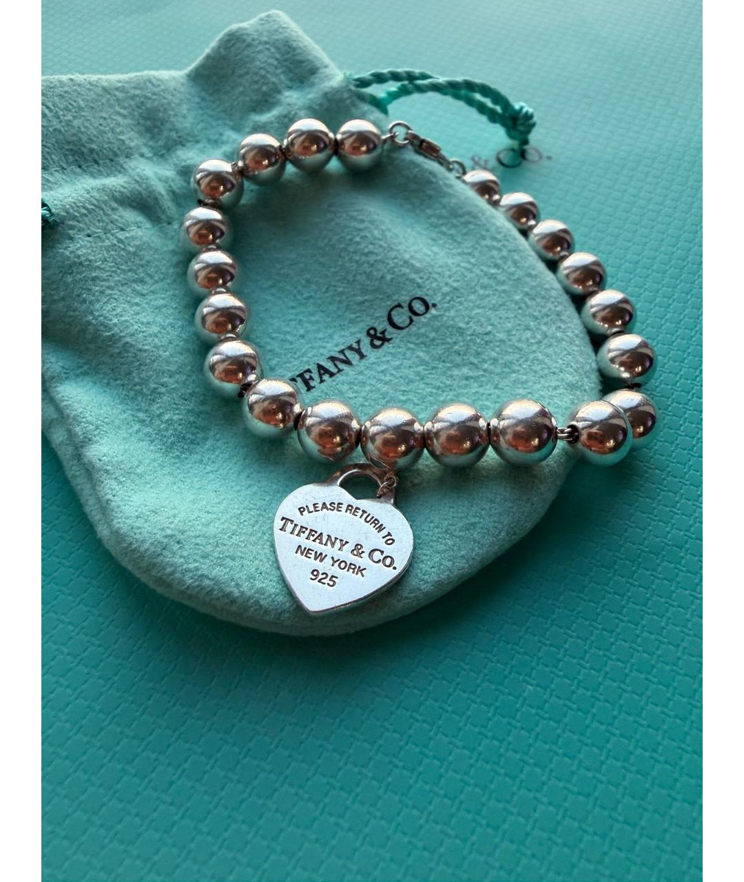 TIFFANY&CO Серебряный серебряный браслет, фото 7