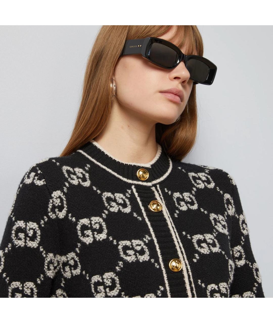 GUCCI Черный костюм с юбками, фото 4