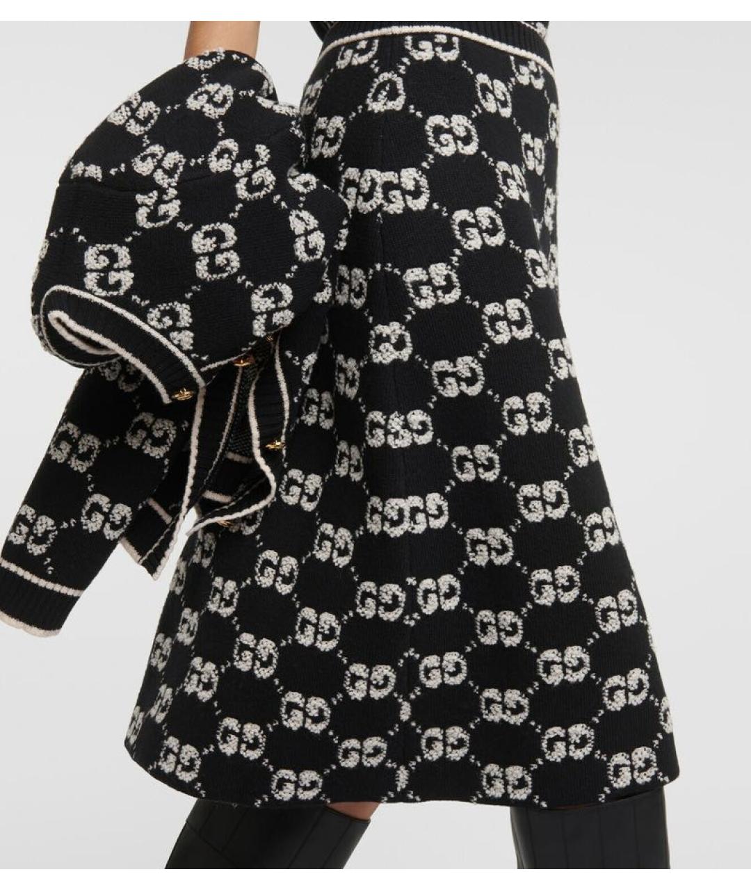 GUCCI Черный костюм с юбками, фото 6