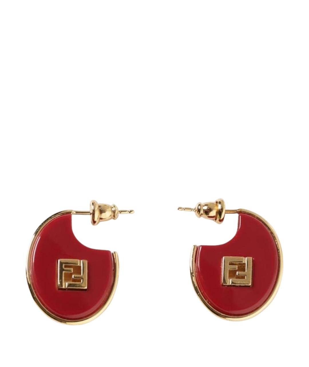 FENDI Мульти латунные серьги, фото 1
