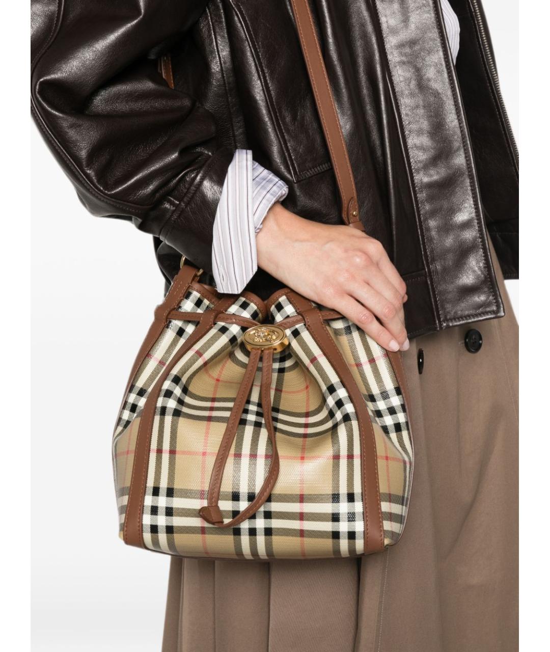 BURBERRY Мульти хлопковая сумка через плечо, фото 2