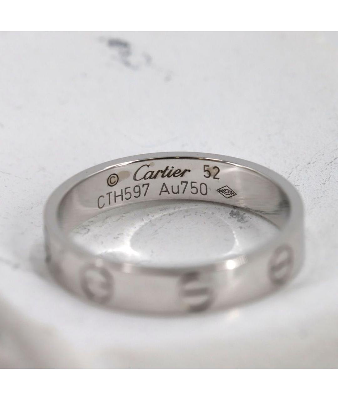 CARTIER Серебряное кольцо из белого золота, фото 4