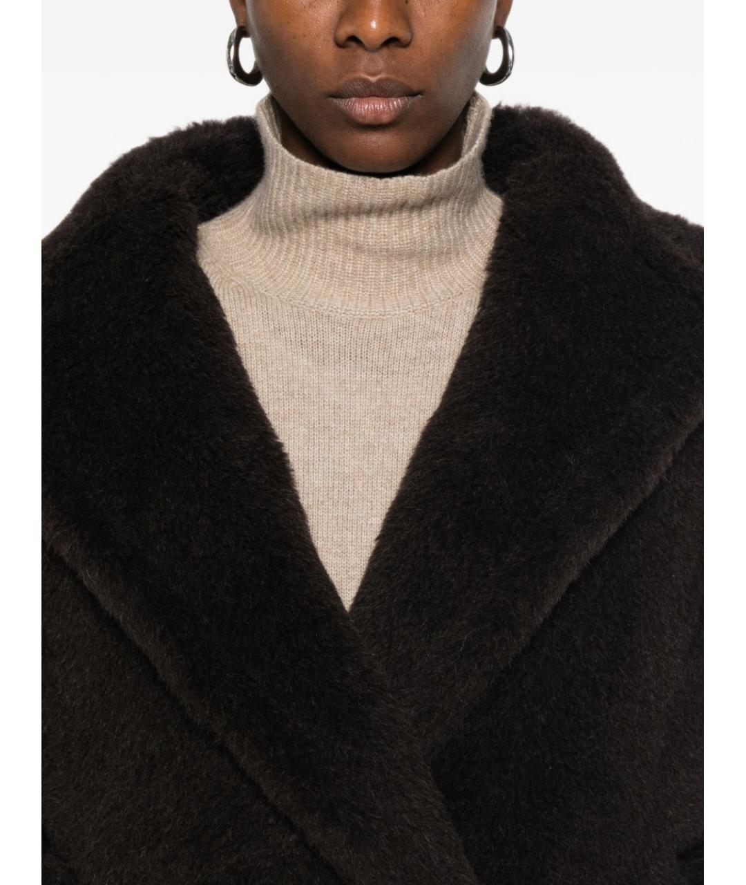 MAX MARA Коричневое шерстяное пальто, фото 5