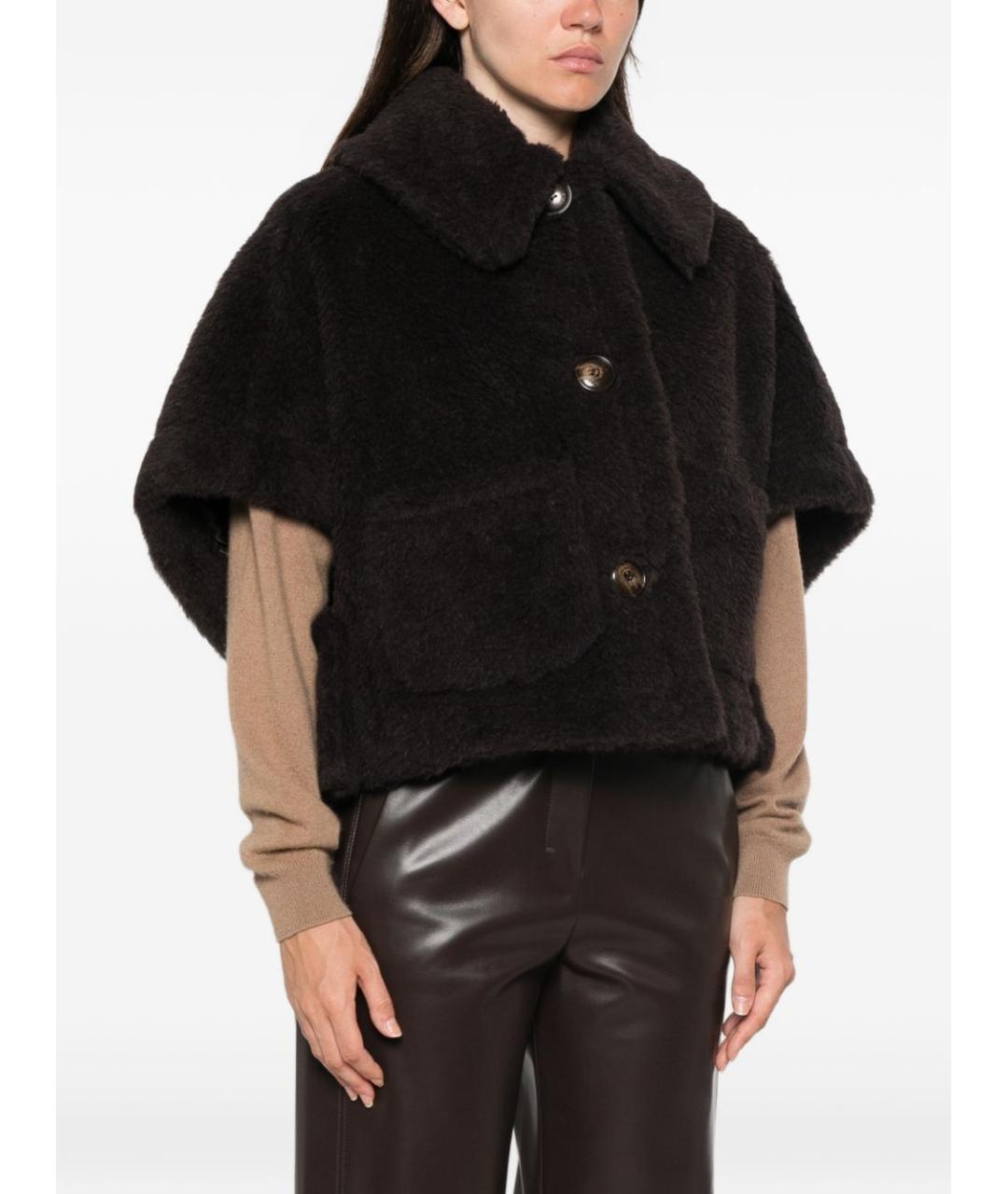 MAX MARA Коричневое шерстяное пальто, фото 5