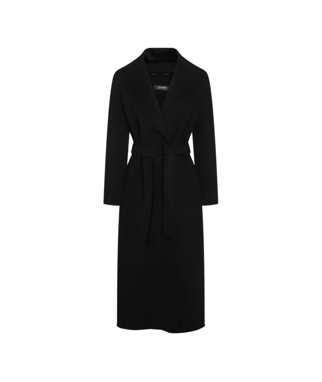 'S MAX MARA Черное шерстяное пальто, фото 1
