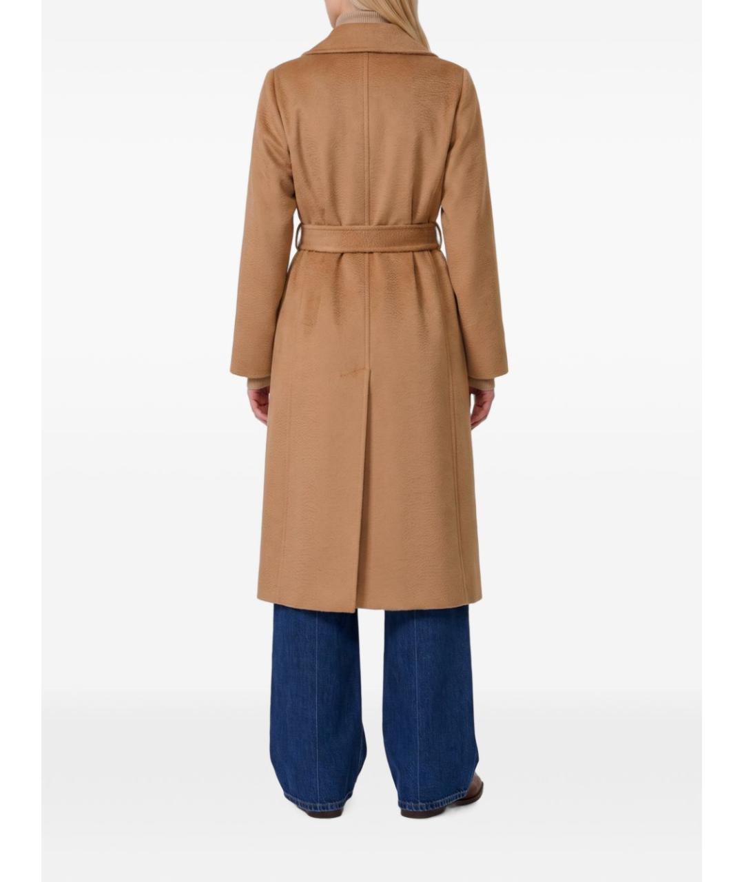 MAX MARA Бежевое шерстяное пальто, фото 4