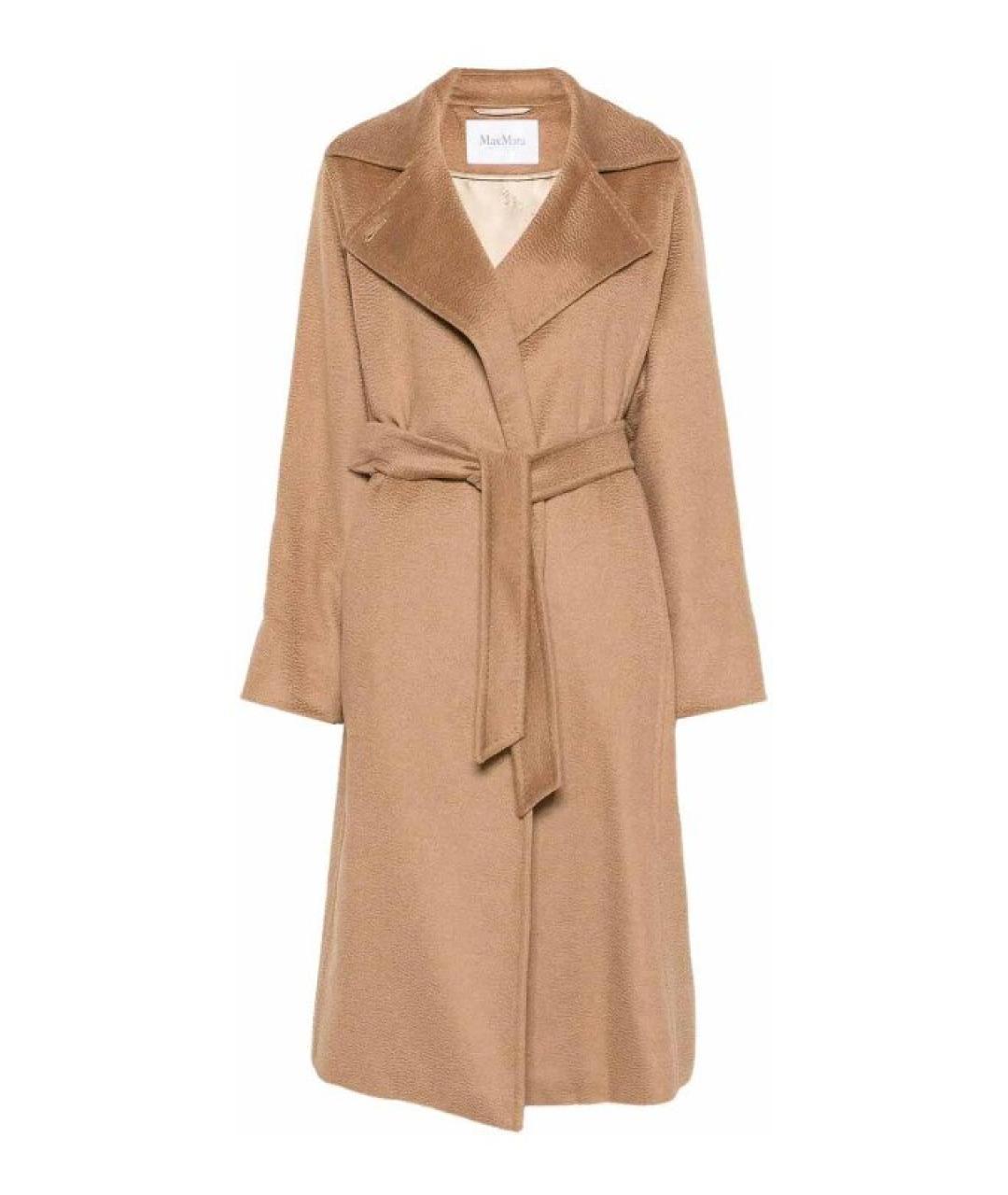 MAX MARA Бежевое шерстяное пальто, фото 1