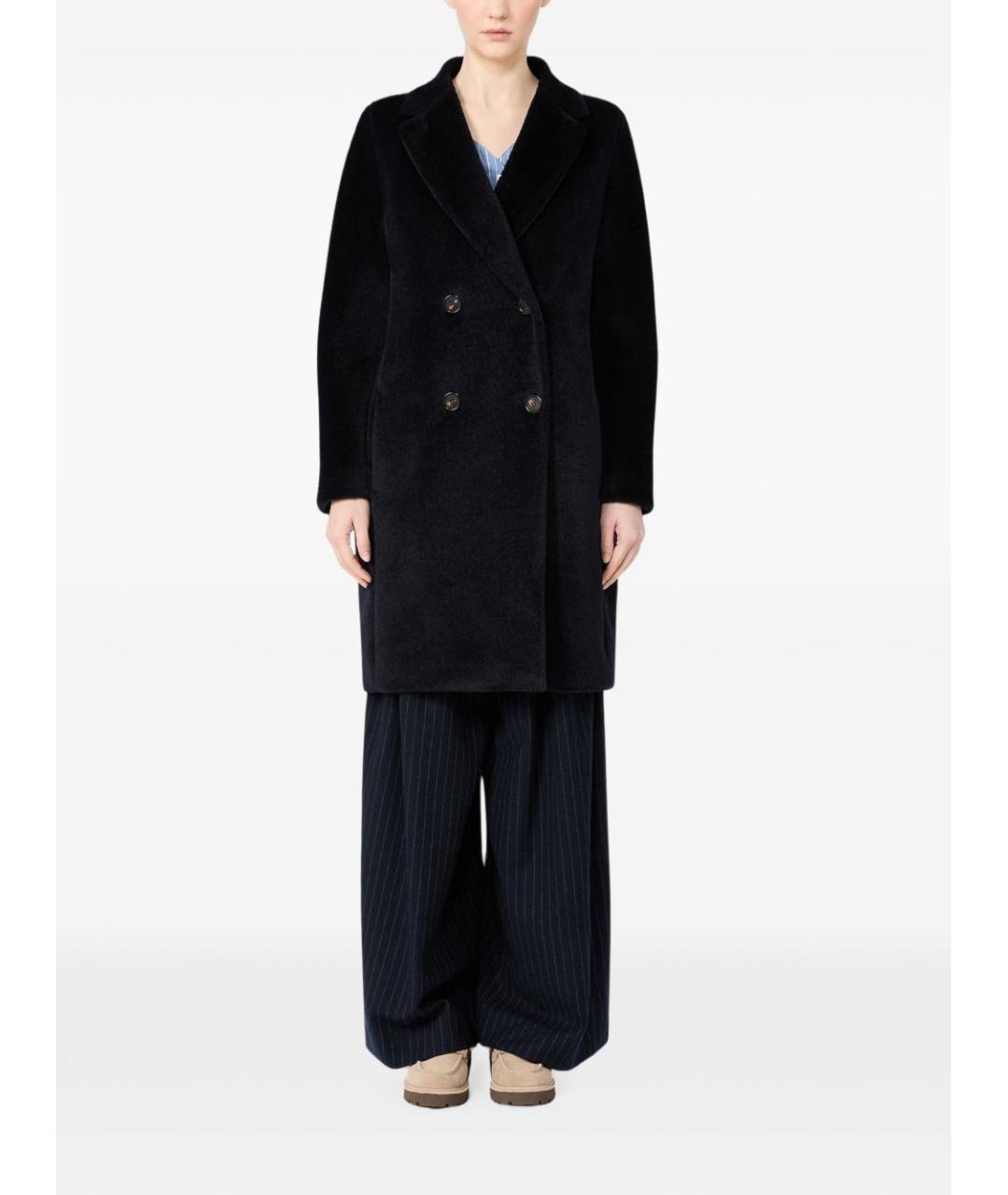 'S MAX MARA Синее шерстяное пальто, фото 2