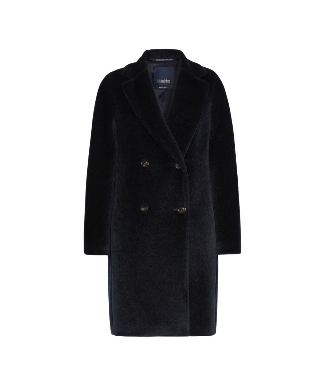 'S MAX MARA Синее шерстяное пальто, фото 1