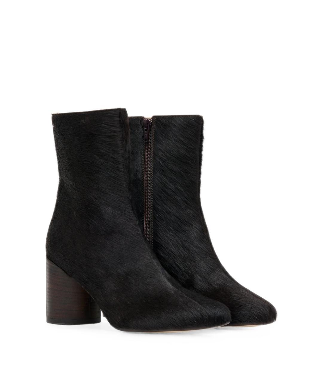 MM6 MAISON MARGIELA Коричневые кожаные ботильоны, фото 3