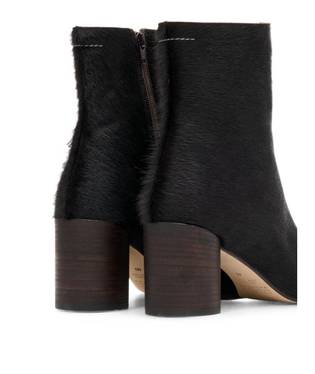 MM6 MAISON MARGIELA Коричневые кожаные ботильоны, фото 2