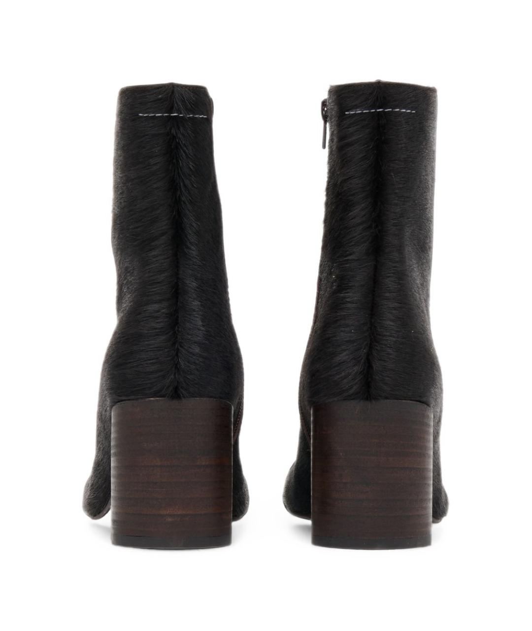 MM6 MAISON MARGIELA Коричневые кожаные ботильоны, фото 6