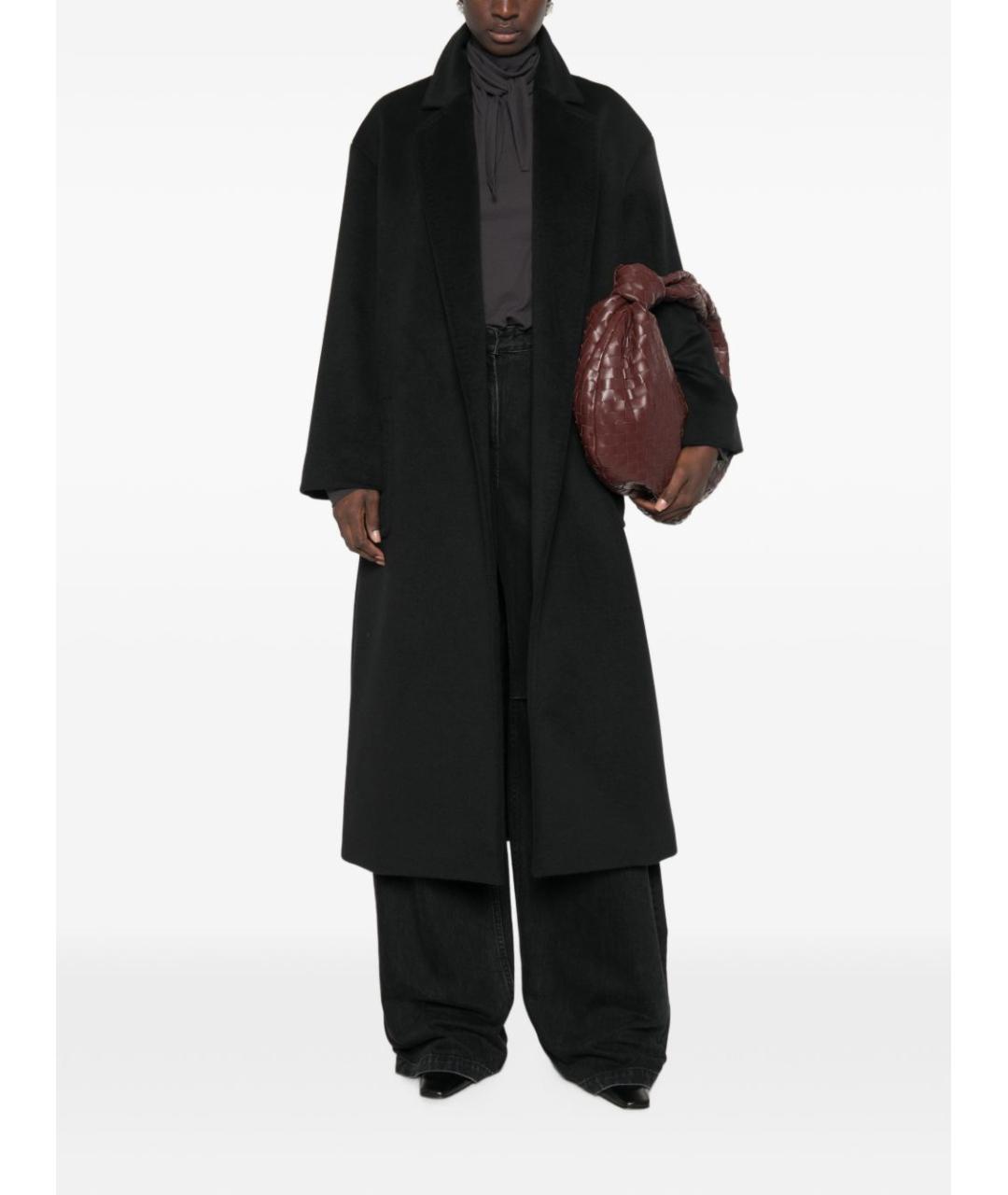 MAX MARA Черное шерстяное пальто, фото 2