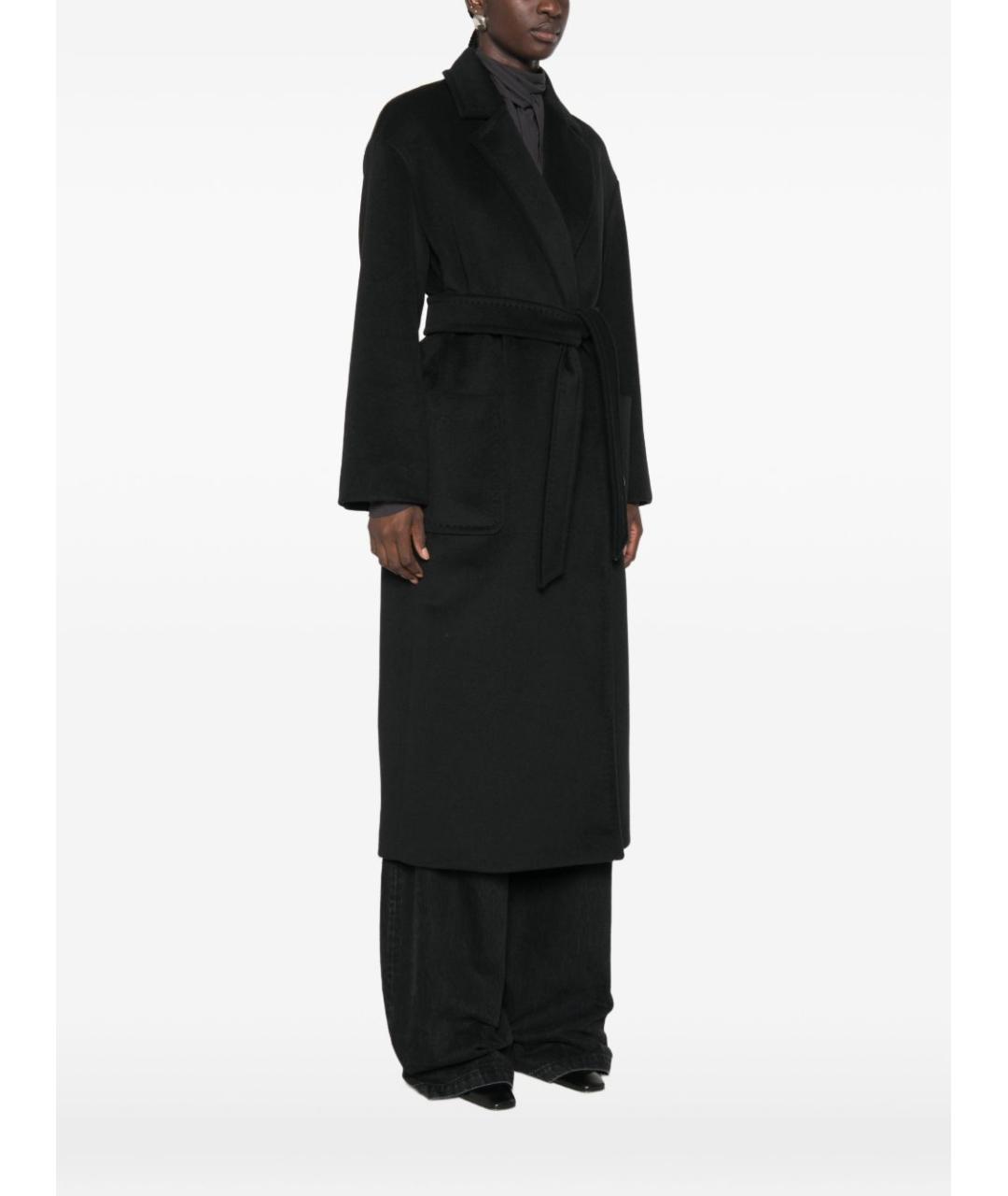 MAX MARA Черное шерстяное пальто, фото 4