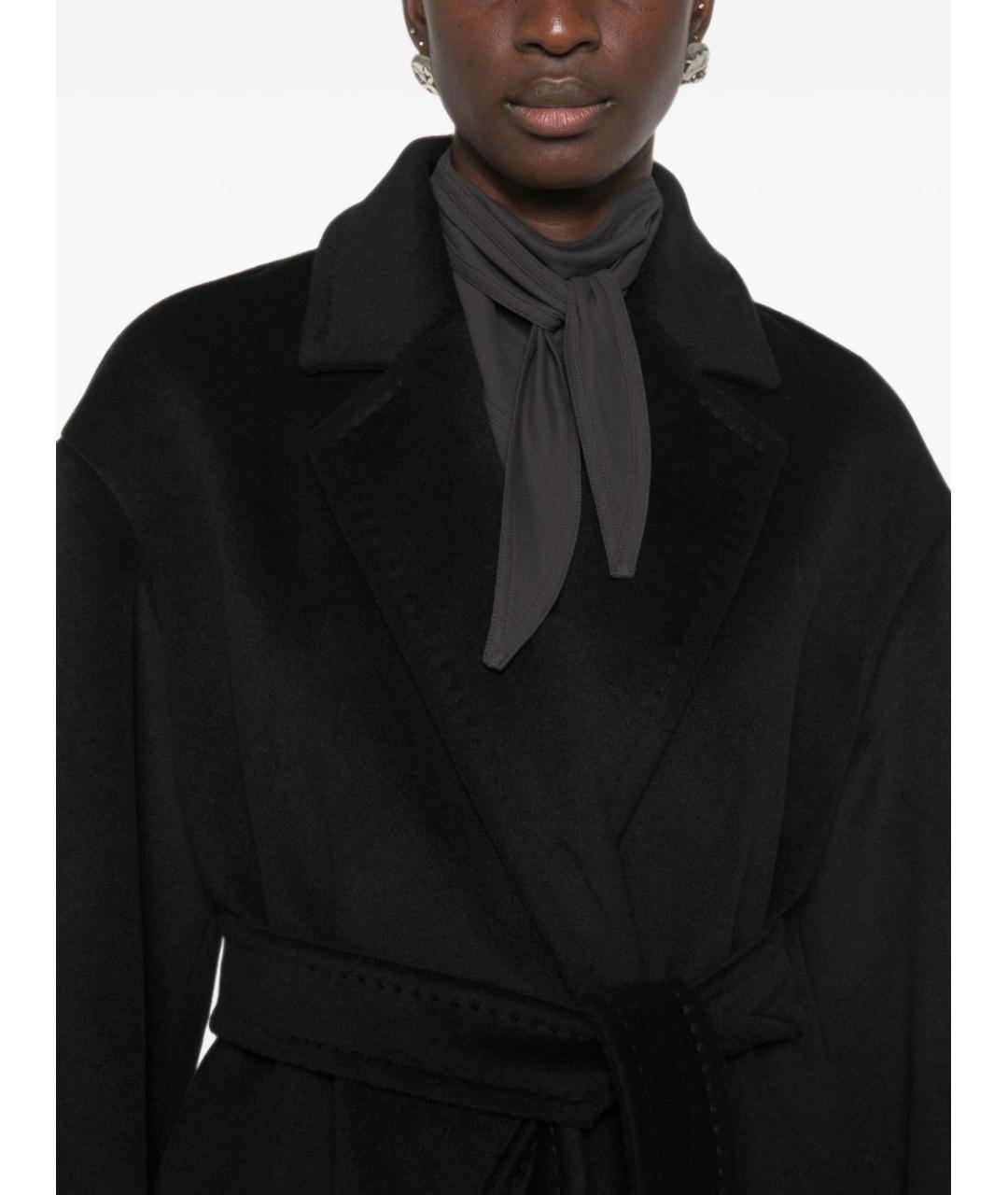 MAX MARA Черное шерстяное пальто, фото 3