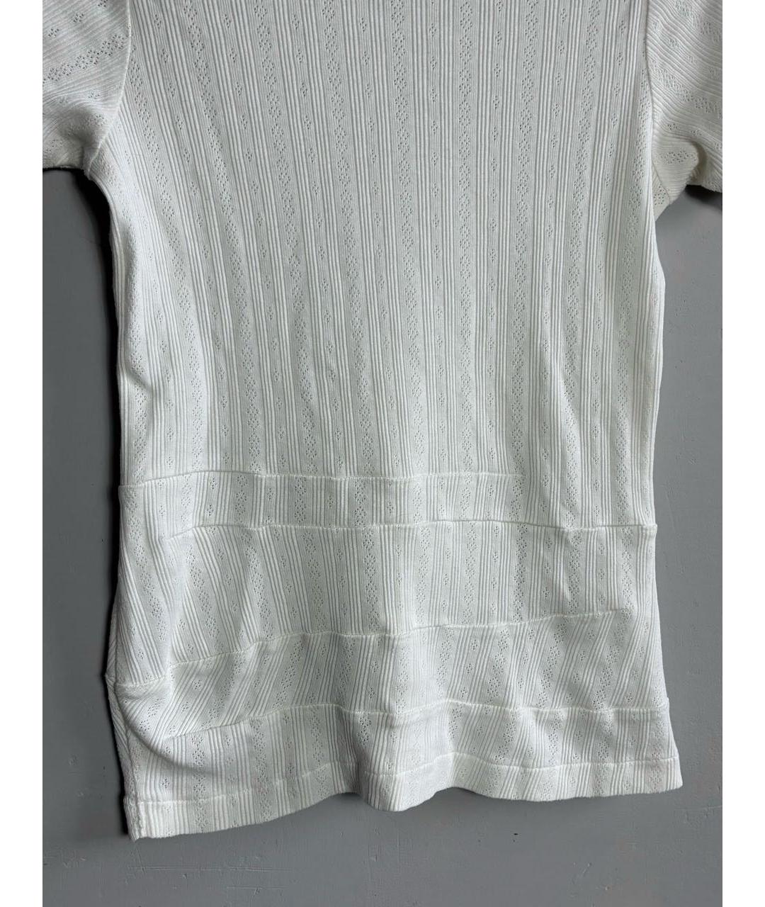 COMME DES GARÇONS Белая хлопковая футболка, фото 4